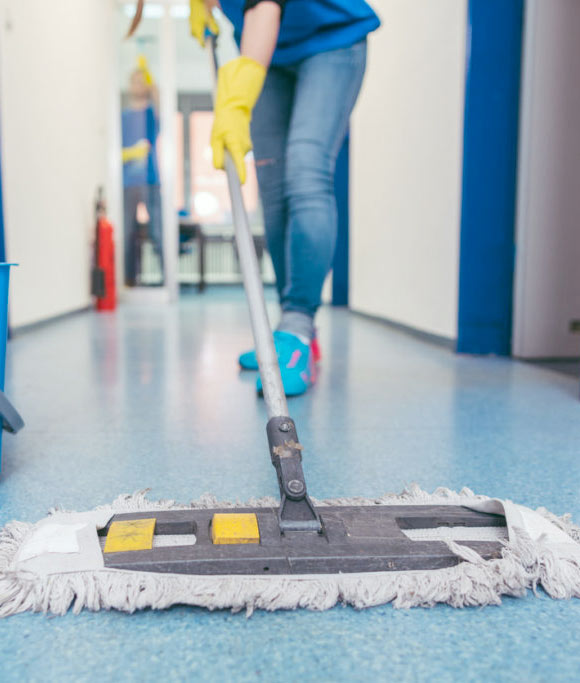 cleaner with mop
